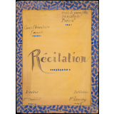 Cahier de récitations. 