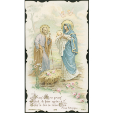 Image religieuse. Prions Marie, prions Joseph de faire agréer à Jésus le don de notre coeur.