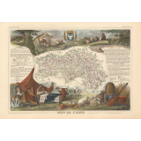 Atlas national illustré. Dépt de l'Orne. Région Nord-Ouest n°60.
