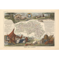 Atlas national illustré. Dépt de l'Orne. Région Nord-Ouest n°60.
