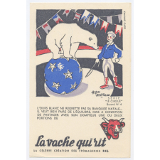 Buvard publicitaire. La vache qui rit. Ours blanc. 