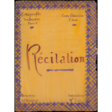 Cahier de récitations.