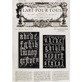 Alphabet gothique fantaisie. 