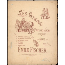 Partition musicale : Les Gages. Petites pièces de concours très faciles pour Piano par Emile Fischer.