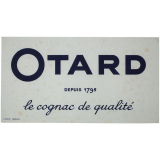 Buvard publicitaire. Otard, le cognac de qualité.