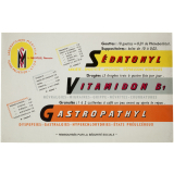 Buvard publicitaire. Sédatonyl - Vitamidon B1 - Gastropathyl. 
