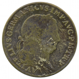 Monnaie romaine à l'effigie de l'empereur Vitellius. 