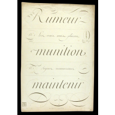 Modèle d'écriture. 