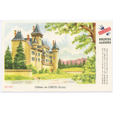 Buvard publicitaire. Biscottes allégées Grégoire. Château de Cléron (Doubs).
