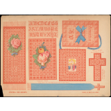 Modèle de découpage et de broderie.
