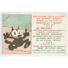 Buvard publicitaire. Des albums Félix le chat, des albums Bonzo, offerts aux acheteurs du chocolat Ibled.