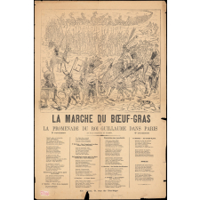 La marche du Boeuf-gras et la promenade du roi Guillaume dans Paris. Air de la complainte de Fualdès.