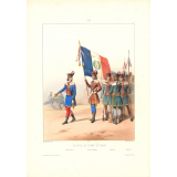 Elèves du Champ de Mars - Instructeur - Porte–Drapeau - Fusiliers - Piquiers. 1794.