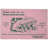 Buvard publicitaire. Biscuits Merlière. 