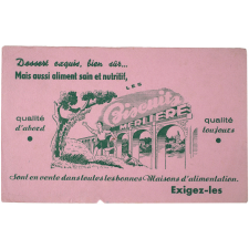 Buvard publicitaire. Biscuits Merlière.