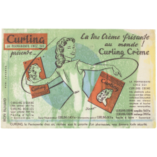 Buvard publicitaire. Curling - La permanente chez soi.