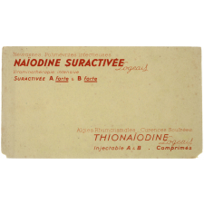 Buvard publicitaire. Naïodine suractivée Logeais.