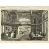 Paris. La nouvelle salle de lecture de la Bibliothèque Nationale.