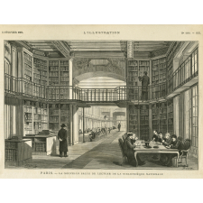 Paris. La nouvelle salle de lecture de la Bibliothèque Nationale.