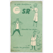 Buvard publicitaire. La pâte dentifrice Gibbs SR.