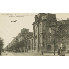 1558 - Paris (XIe) - Ecole Supérieure de Commerce - Avenue de la République.