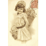 La Petite marchande de fleurs. 