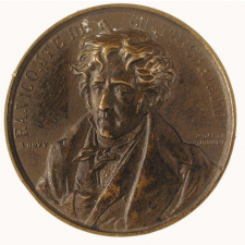 Médaille à l'effigie de Chateaubriand. 