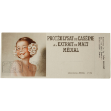 Buvard publicitaire. Protéolysat de caséine à l'extrait de malt Médial.