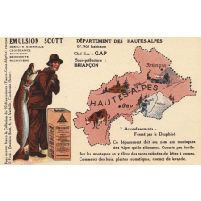 Émulsion Scott - Débilité générale, croissance, dentition, bronchite, rachitisme - Département des Hautes-Alpes - 87.963 habitants - Chef-lieu : Gap - Sous-préfecture : Briançon.