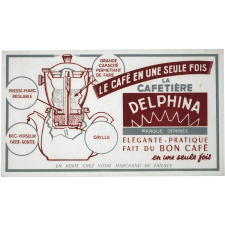 Buvard publicitaire. Cafetière Delphina.