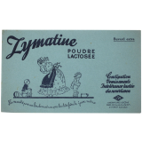 Buvard publicitaire. Zymatine. Poudre lactosée.