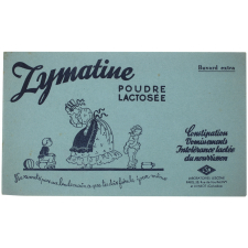 Buvard publicitaire. Zymatine. Poudre lactosée.