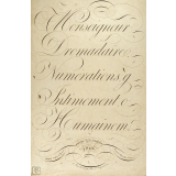 Modèle d'écriture. 
