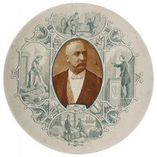 Assiette. Mr Félix Faure Président de la République. 