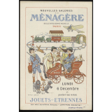 Nouvelles Galeries A la Ménagère, Paris. Jouets, étrennes.