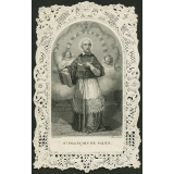 Image religieuse. Saint François de Sales.