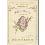 Image religieuse. Souvenir de la vallée miraculeuse. N-Dame de Lourdes. 