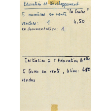 Education et Développement - Initiation à l'Education Nelle.
