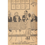 Le Bac. - Ma question vous embarrasse, jeune homme ? / - Oh ! Non, M'sieu, c'est la réponse !