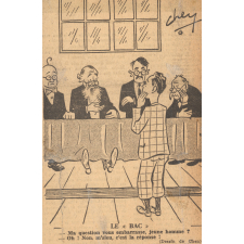 Le Bac. - Ma question vous embarrasse, jeune homme ? / - Oh ! Non, M'sieu, c'est la réponse !