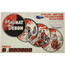 Buvard publicitaire. Magnat-Debon. Cycles - motos.