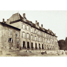 Ecole primaire supérieure de filles de Pont-à-Mousson - Maison vue de la Moselle. 