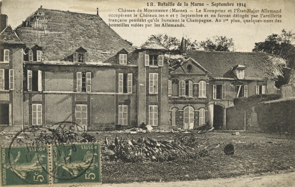 18 - Bataille de la Marne - Septembre 1914 - Château de Mondement (Marne).