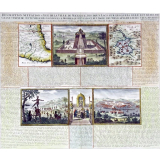 Description, situation & vue de la ville de Mexique, des deux lacs sur lesquels elle est bâtie, du grand temple de cette ville, des sacrifices d'hommes qu'on y faisoit, de l'idole des Mexicains, de leurs jeux, divertissemens, coutumes, superstitions & autres usages pratiquez parmi eux.