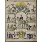 Napoléon III et la Garde impériale.