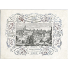 Institution des Joséphites à Tirlemont. Vue prise du côté du jardin.