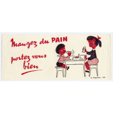 Buvard publicitaire. Mangez du pain.