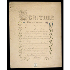 Exercices scolaires. Ecriture. Lettre de commerce.