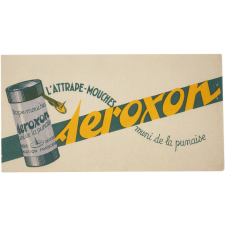 Buvard publicitaire. Aeroxon. Attrape-mouches.
