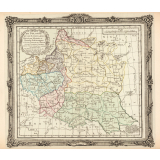 Etats de Pologne et de Lithuanie. Divisés par Palatinats et Provinces Ecclésiastiques. Avec le Royaume de Prusse et le Duché de Curlande.